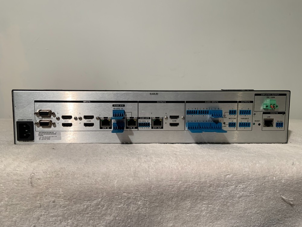 Extron IN1608 MA Scaling Presentation Switcher, 2U **BLINKING #1 LIGHT**