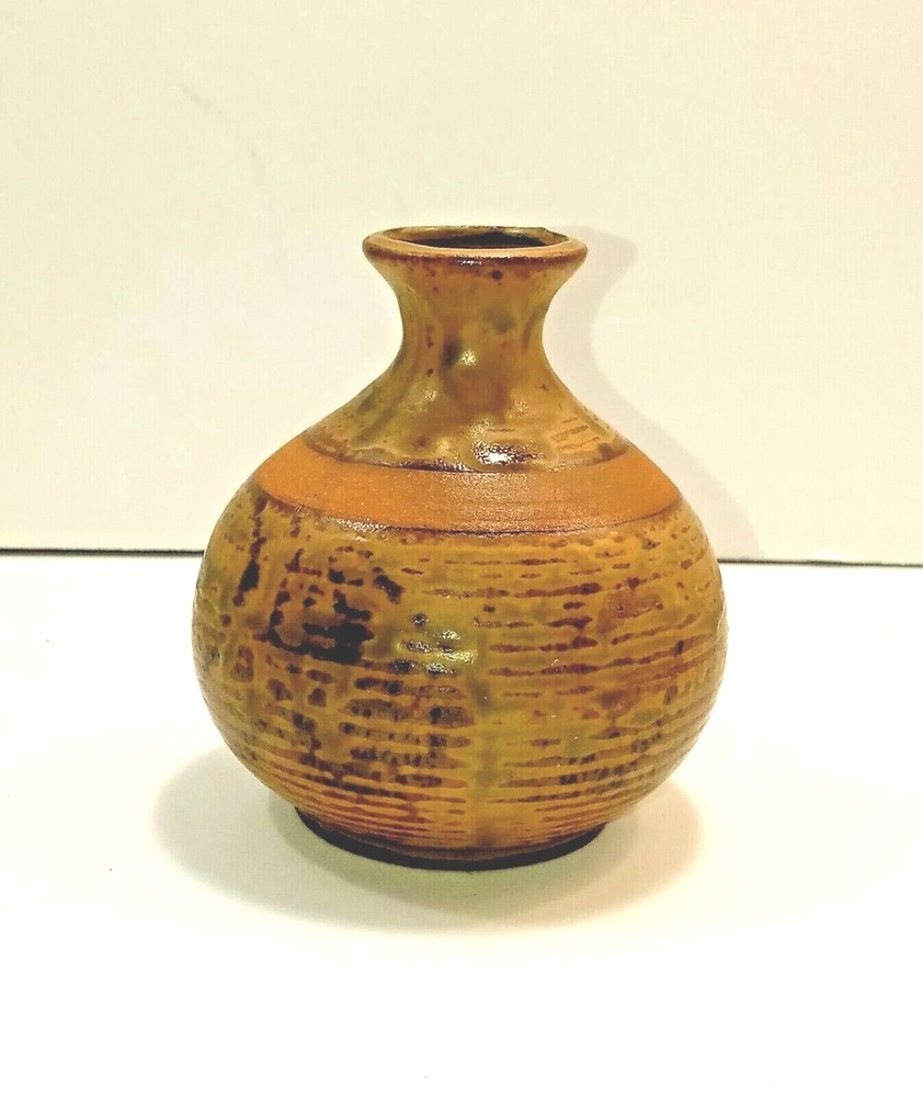 Earthly Studio Art Pottery Bud Vase