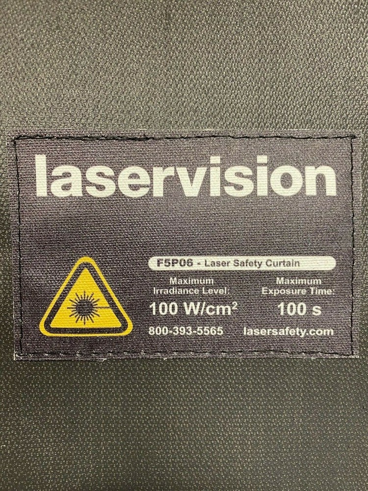 Laser Protection Window Covering w/ Hook and Loop Attachment 8"W x 20"H