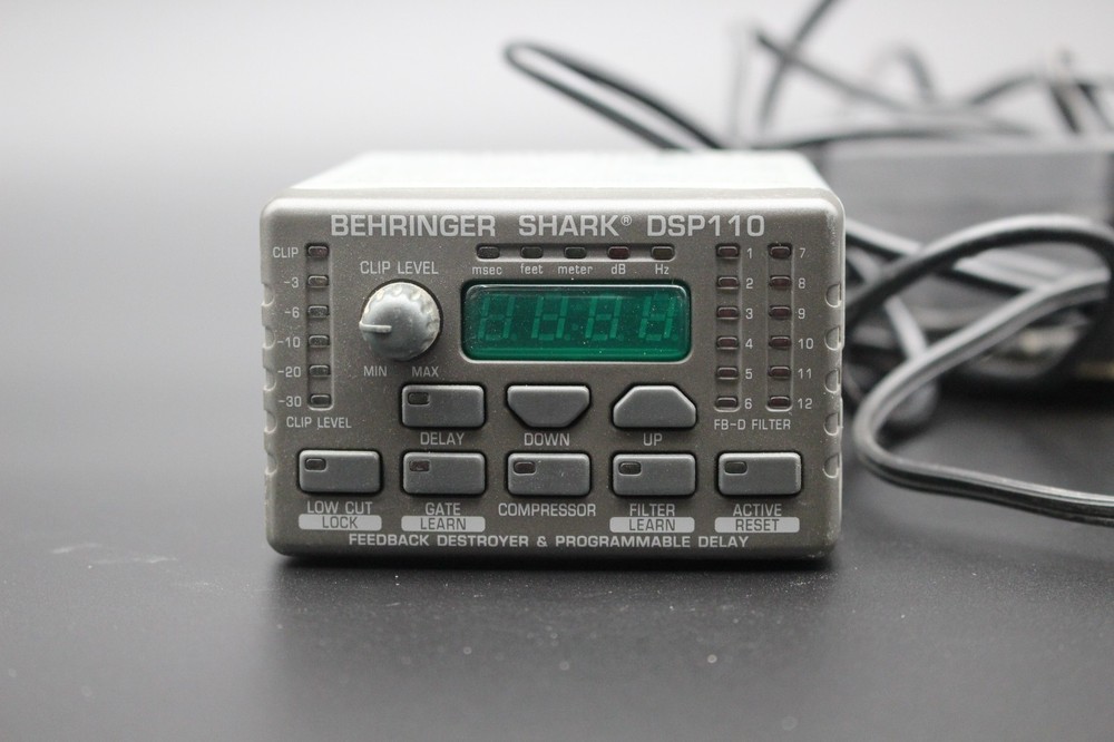 Behringer Shark DSP110 Digital Multi-Function Signal Processor-Untested