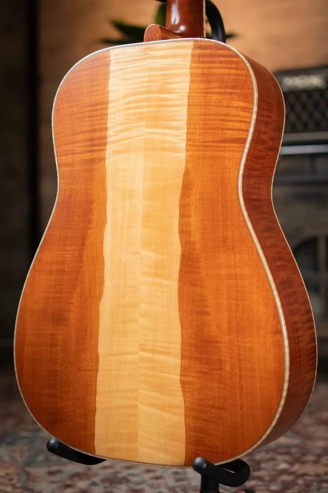 Beard Guitars Legacy E Model Round Neck - Custom Natural with Two Tone Upper Bou