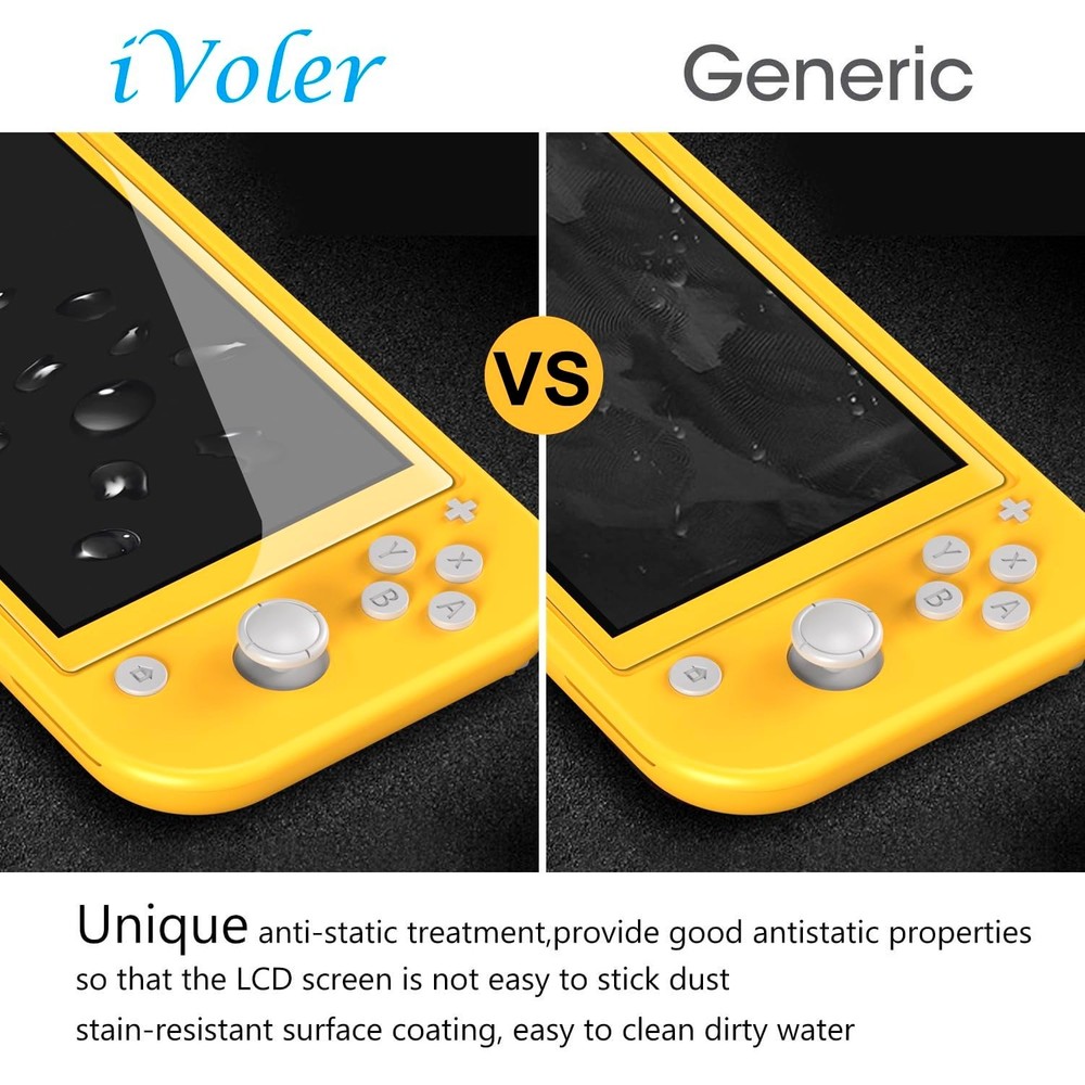 4-Pack Screen Protector Tempered Glass for Nintendo Switch Lite