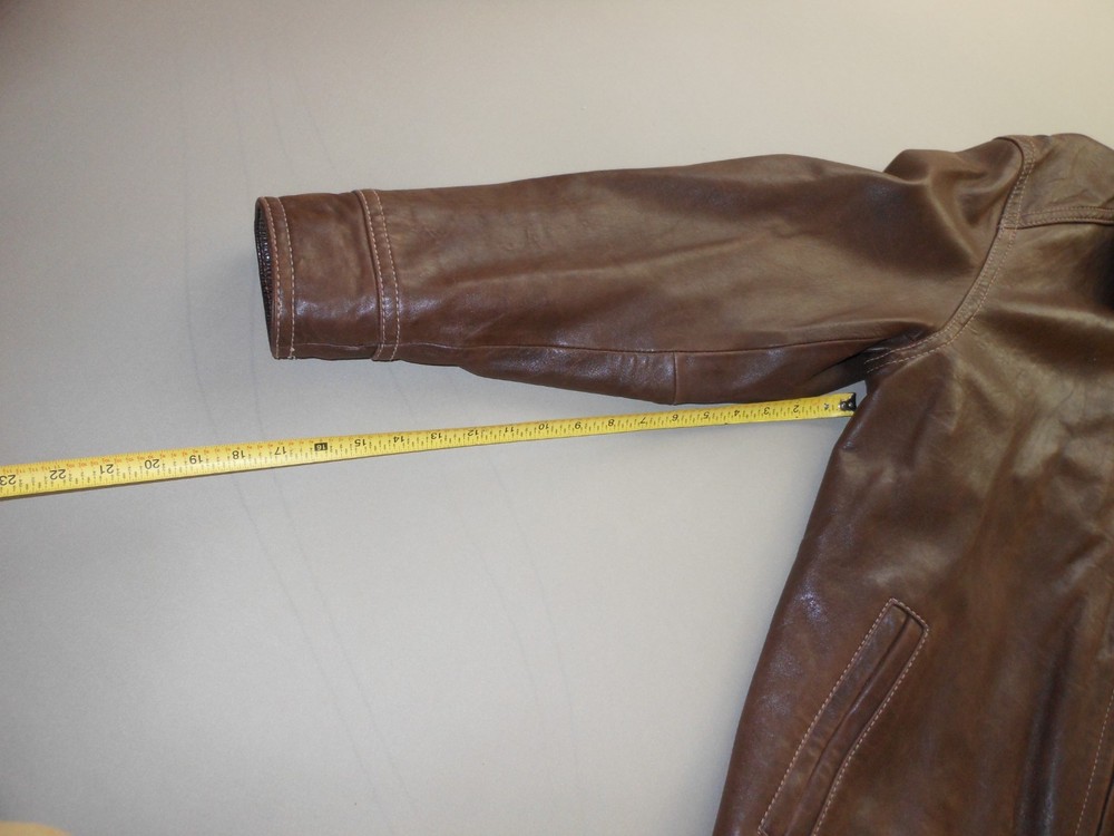 Wilson Large Brown Leather Jacket with Thinsulate Lining