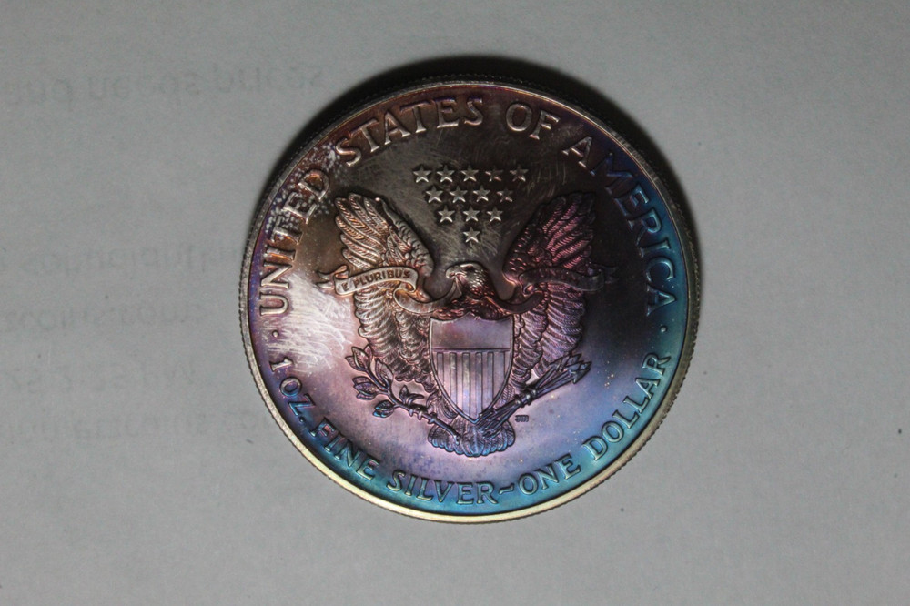 2004 Breathtaking Blue Purple Tone Silver Eagle #7