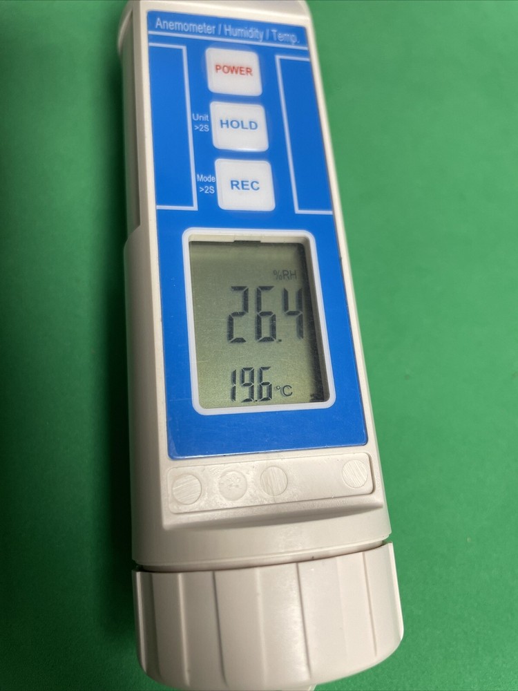 NICE DIGI-SENSE ANEMOMETER TEMP 281-482-1714 / WORKING