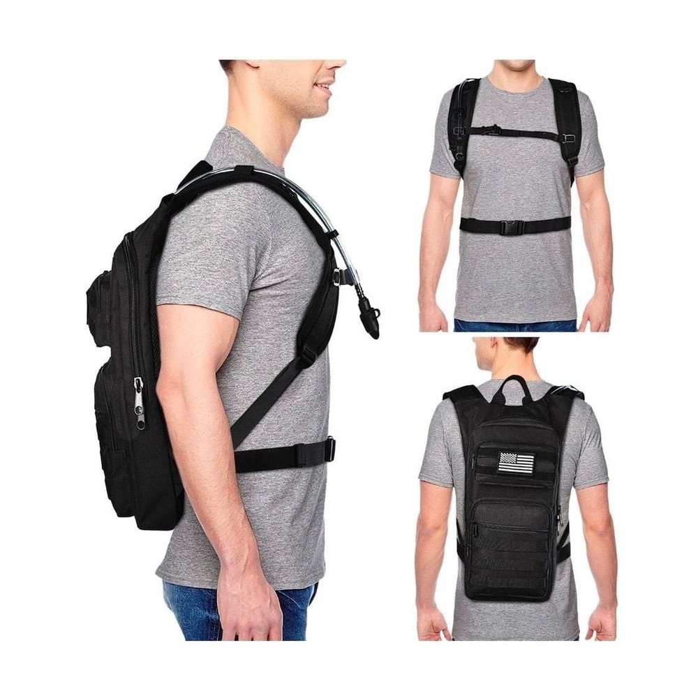 NOOLA Tactical Hydration Backpack with 3L TPU Water Bladder