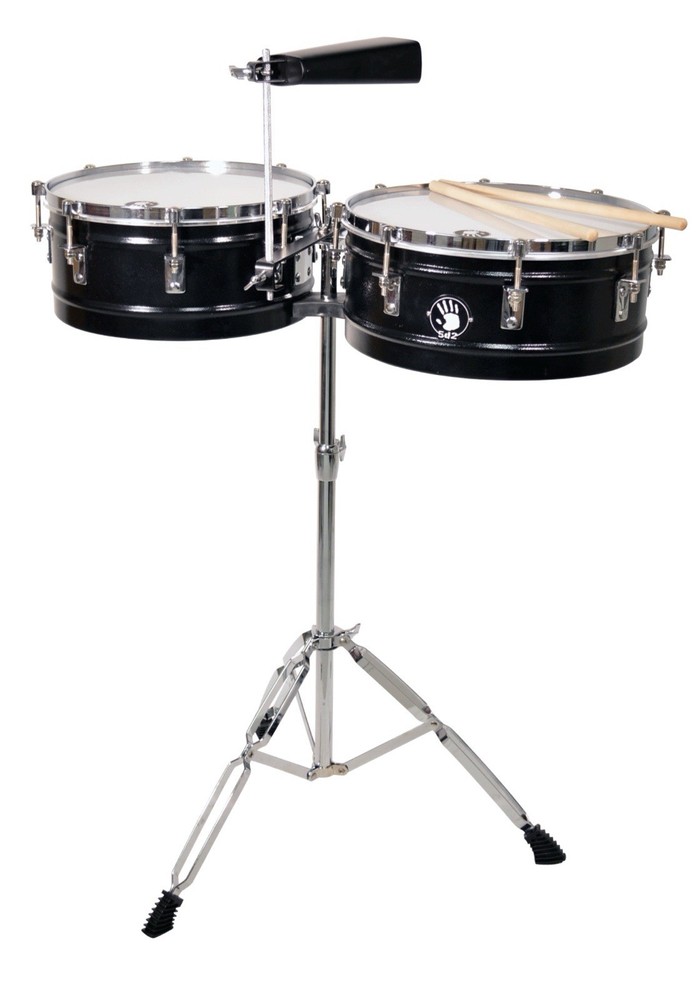 5d2 Timbale 14” & 15” Black Shells With Stand.