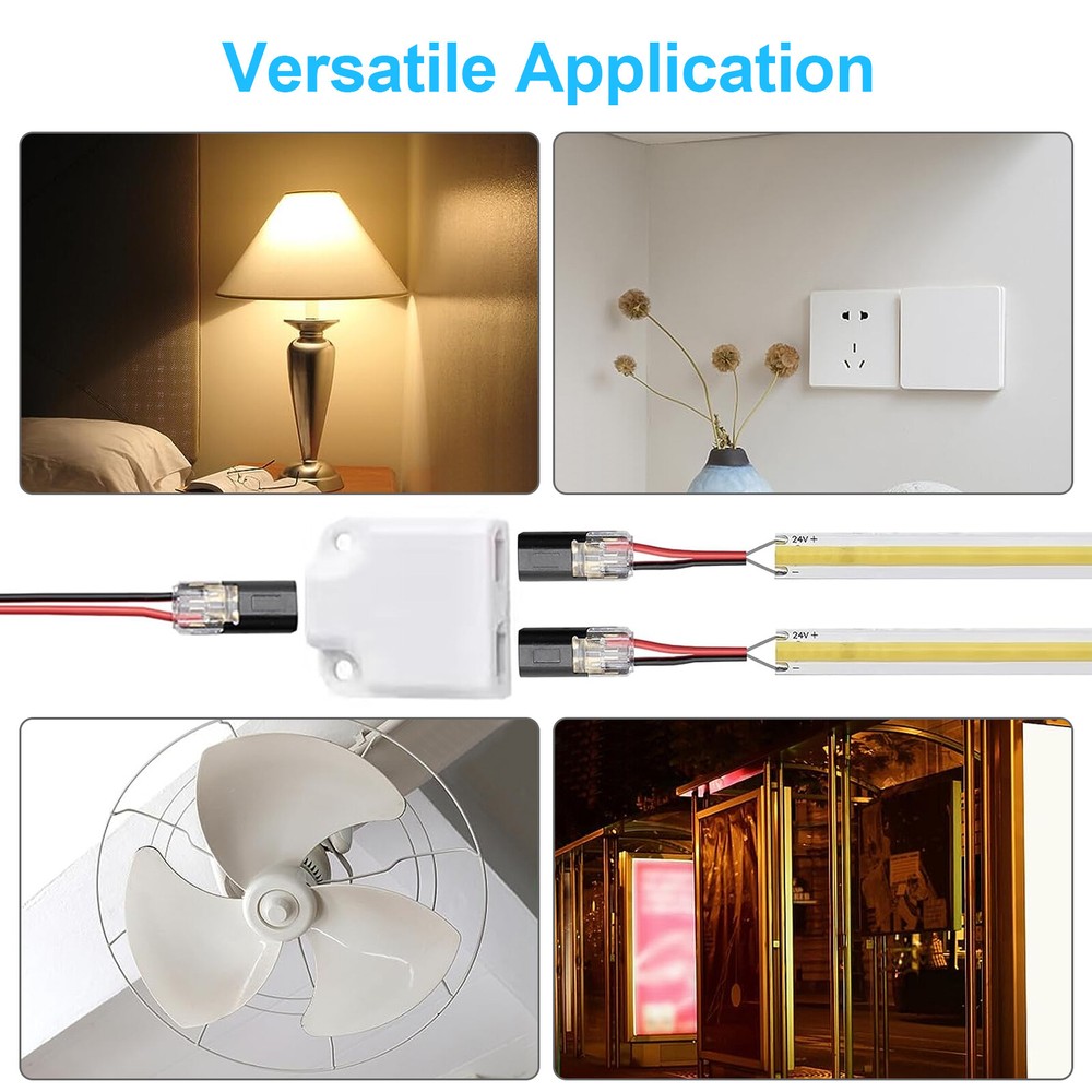 30PCS Double-Wire Plug-in Cable Snap Connector Terminal Block w/ Locking Buckle