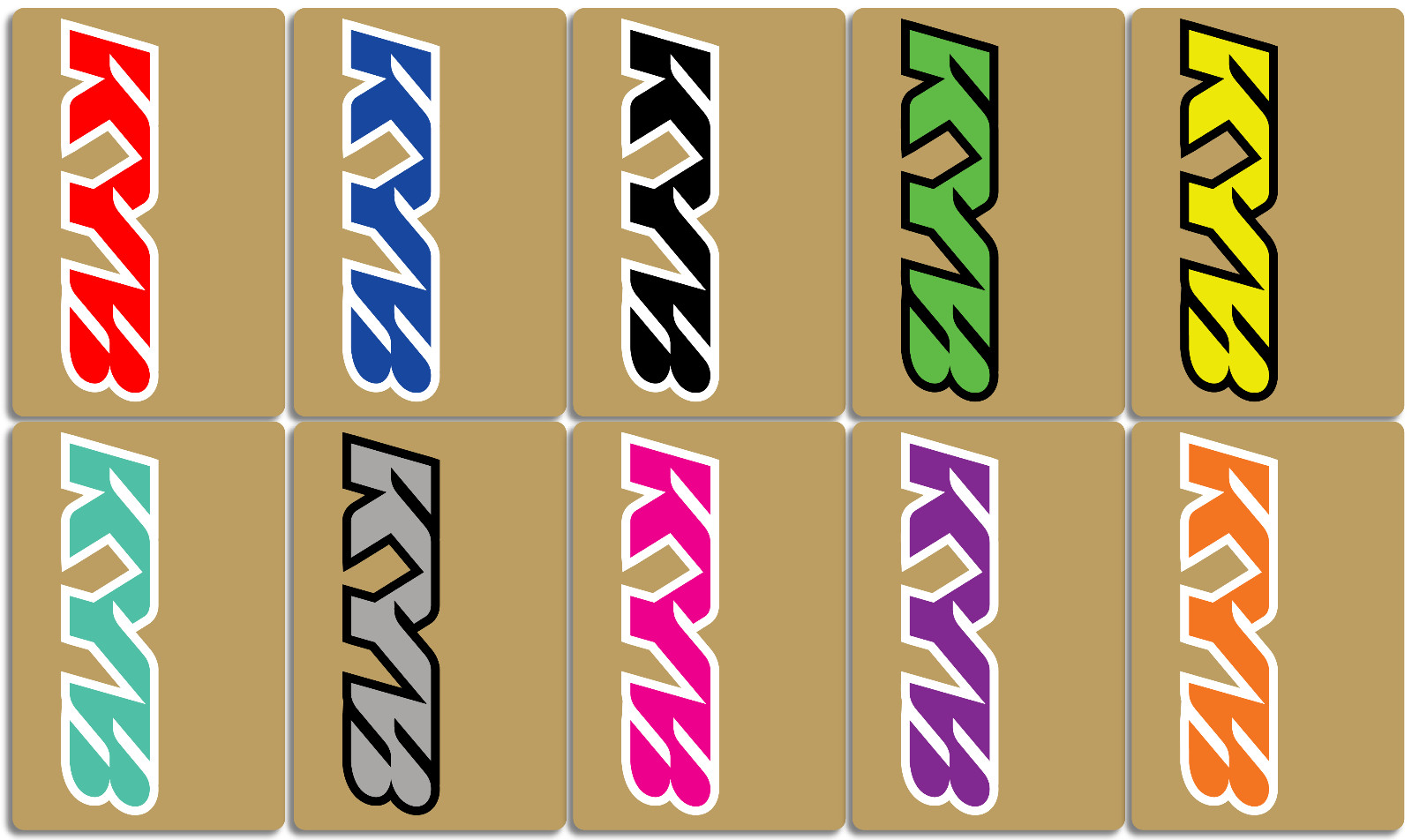 KYB Fork Decals CRF YZF KX Motocross (Multiple Colors/Styles)(9x6)