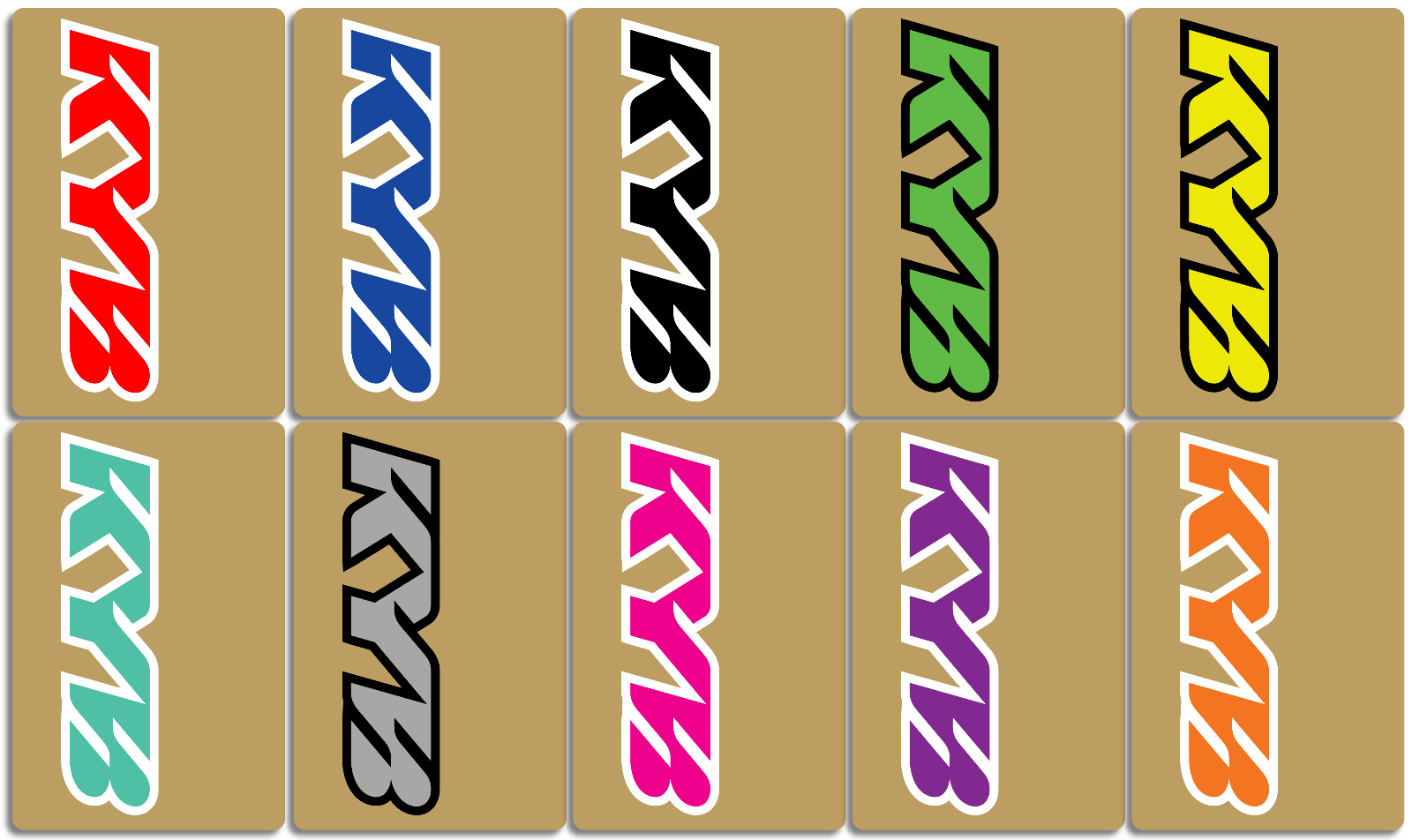 KYB Fork Decals CRF YZF KX Motocross (Multiple Colors/Styles)(9x6)