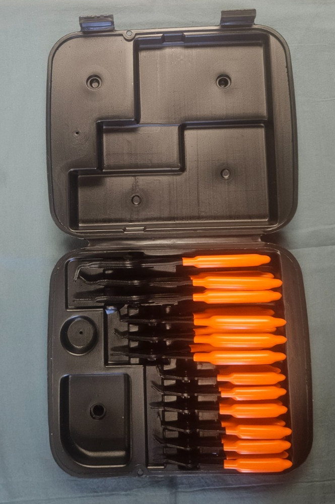 Lang Tools 3495 Snap Ring Pliers Set 12 Piece Internal External with Case