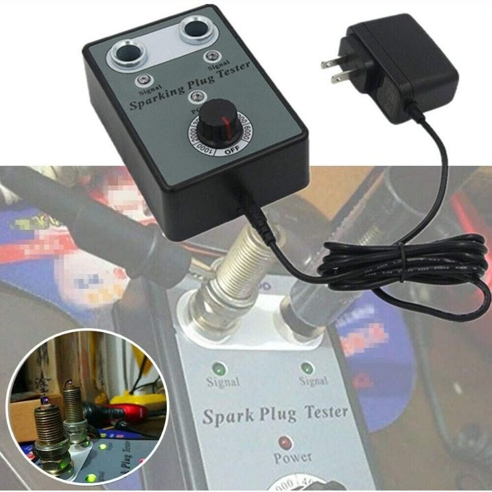 Spark Plug Tester Dual Hole Diagnostic Tool Car Gasoline Ignition Analyzer