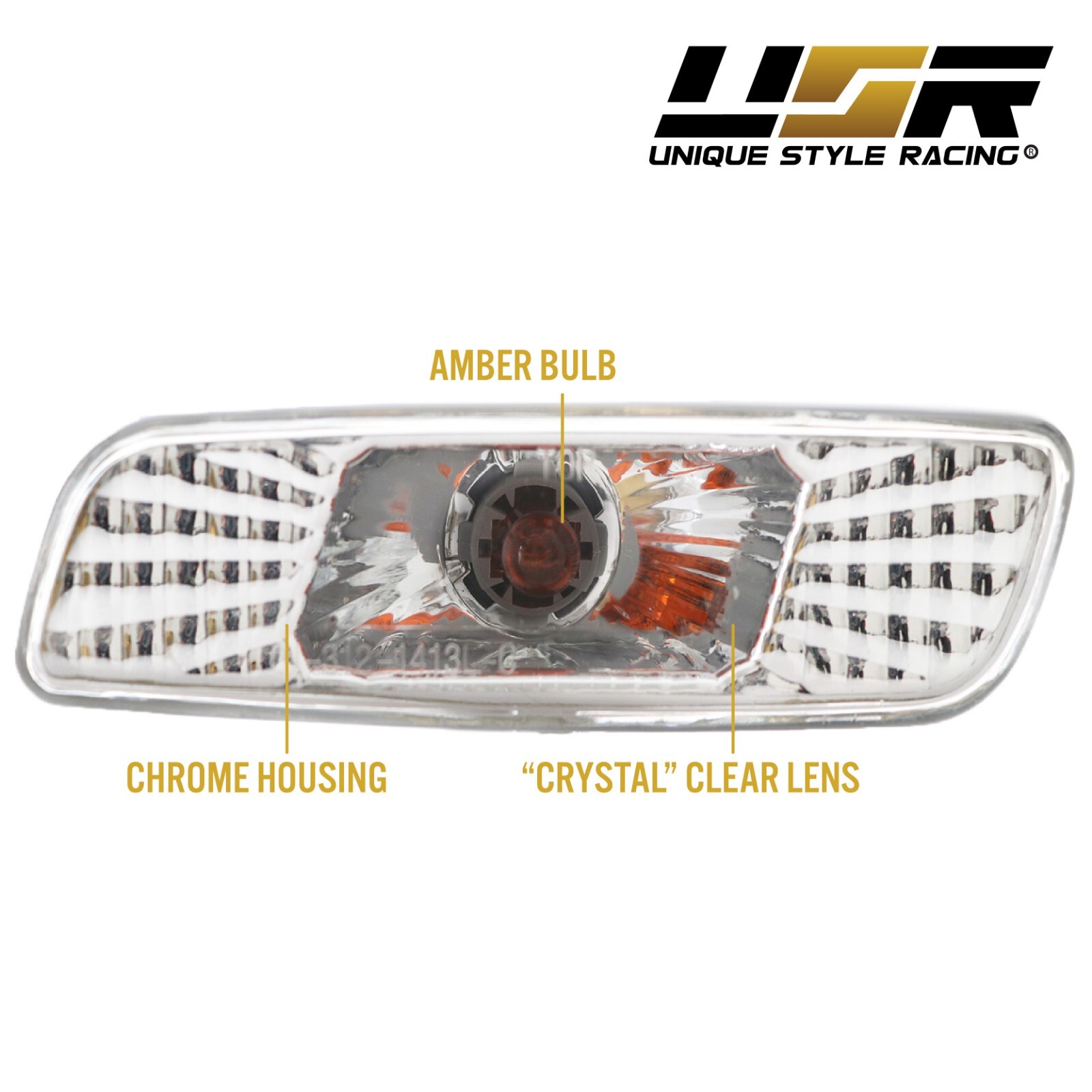 DEPO Front Clear Bumper Side Markers FIT 98 99 00-05 Lexus GS300 / GS400 / GS430