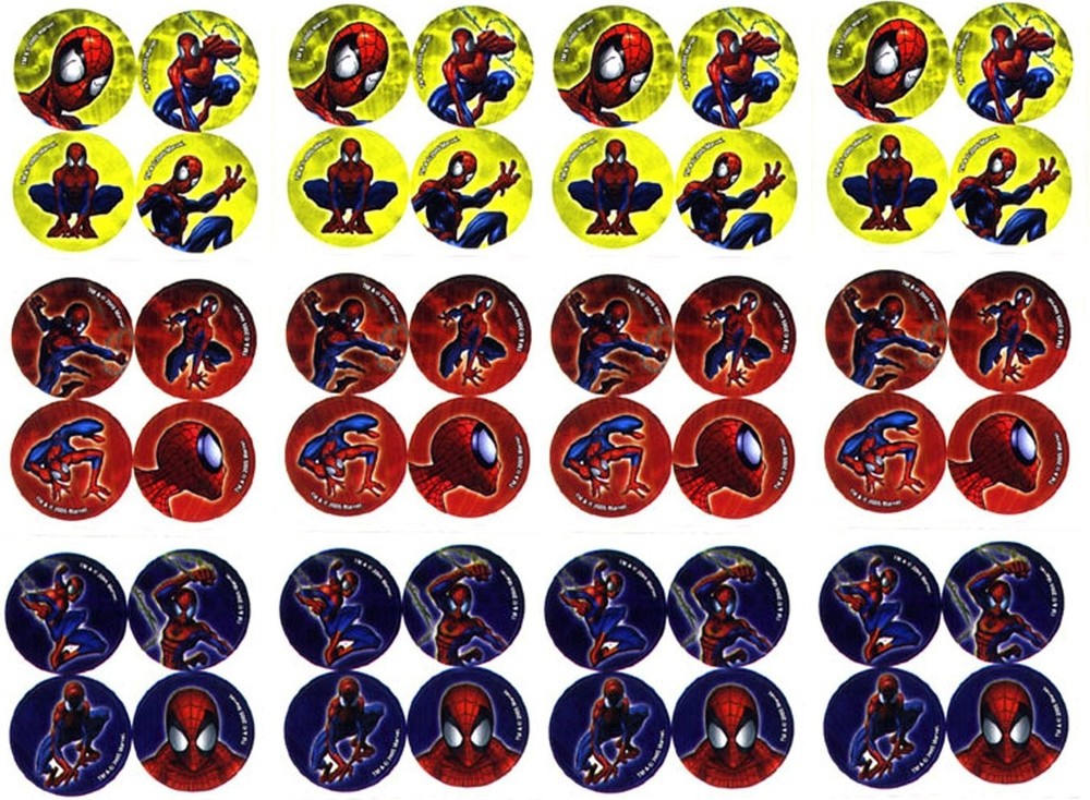 Spiderman Spider-man 48 Mini COOL Stickers! Spidey Marvel Comics