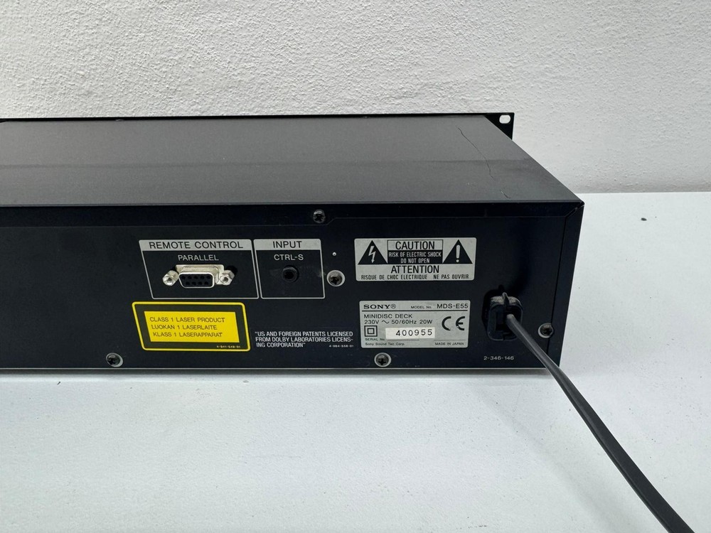 Sony MiniDisc Deck Professional Recorder Player MDS-E55 19” Rack Used