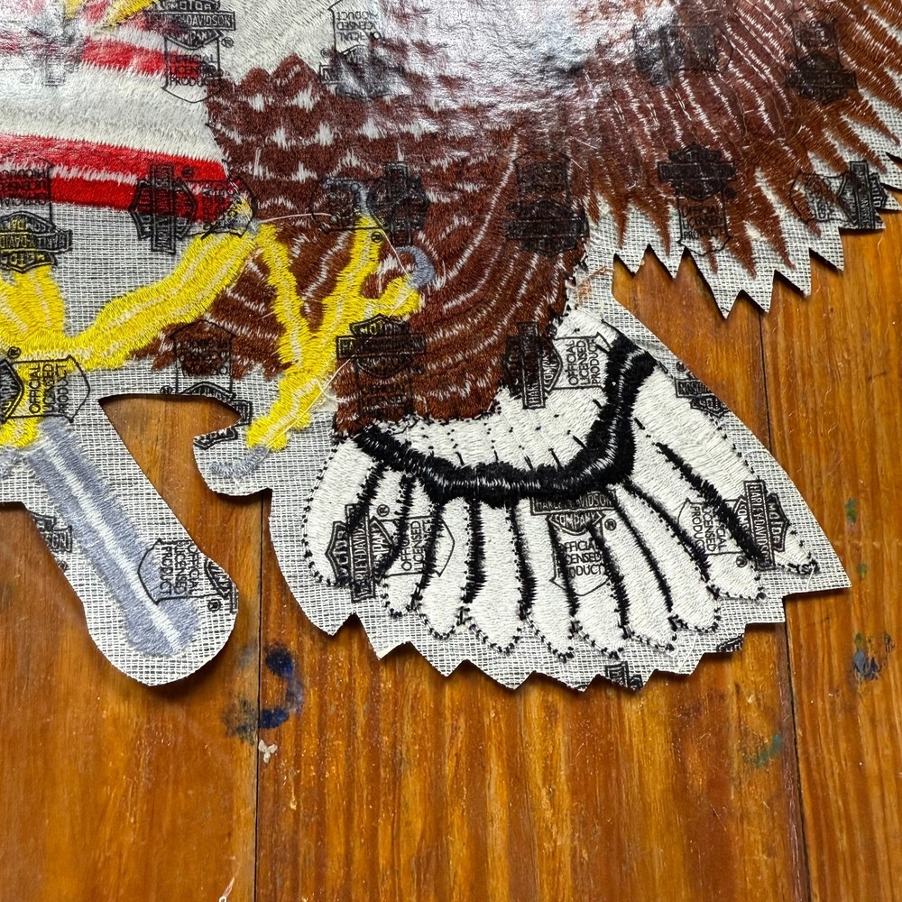 NEW Vintage Harley Davidson Eagle Wing Biker Patch Biker 12"