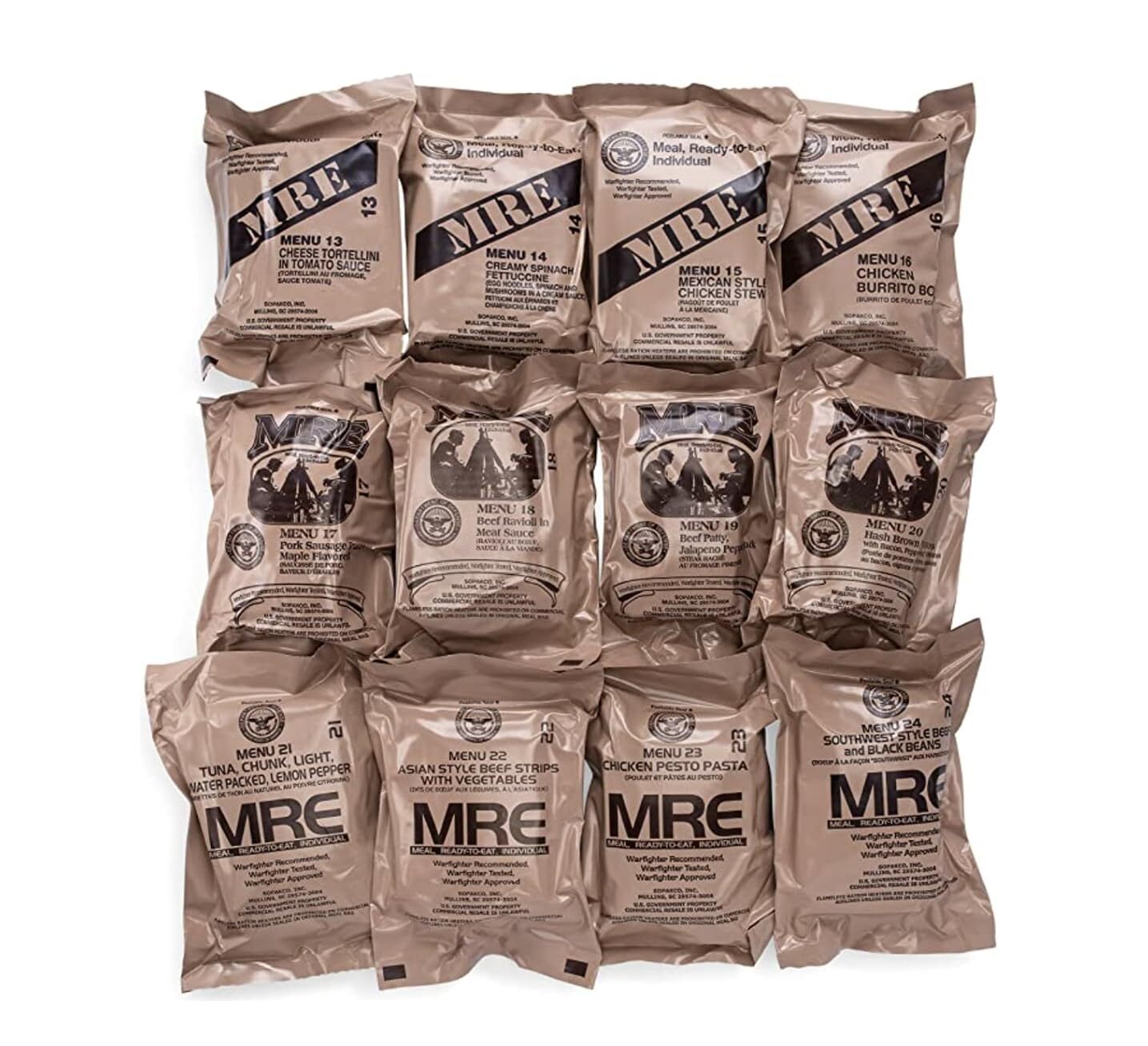 Wornick MRE Meals Ready to Eat, Emergency Food Supply, Survival Camping Outdoor