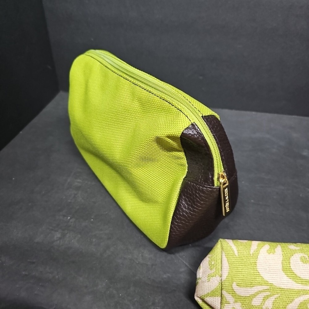 ESTEE LAUDER Lime Green Makeup Cosmetics Bag