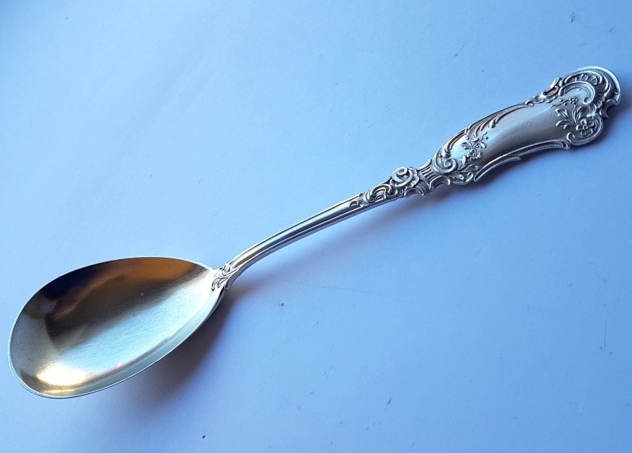 Solid Serving Spoon, Bruckmann, M. MAYER, 800 Silver K499