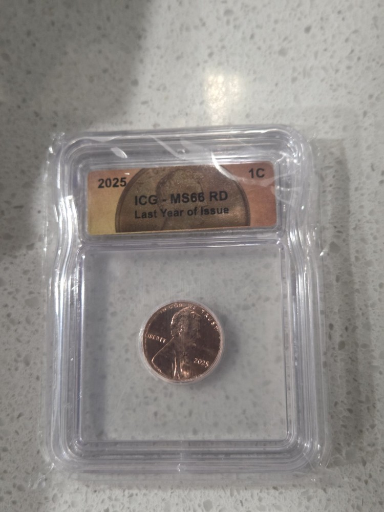 2025 D 1c Lincoln Shield Cent ICG MS66 RD
