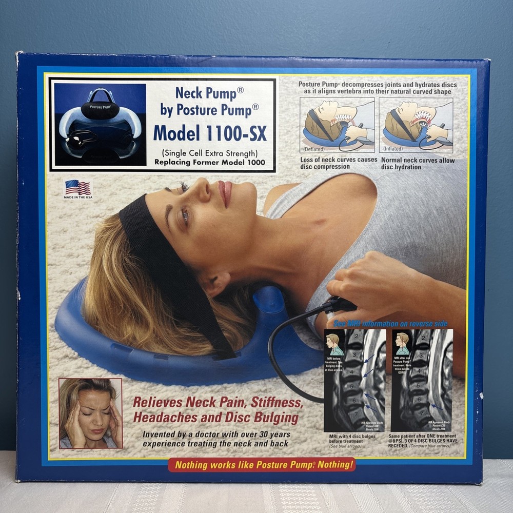Posture Pump 1100-SX Single Neck Air Cell Extra Strength Cervical Disc Exerciser
