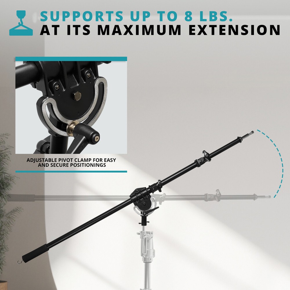 Flashpoint Boom Arm (Black Chrome-plated, 86") #FP-LSBA-B