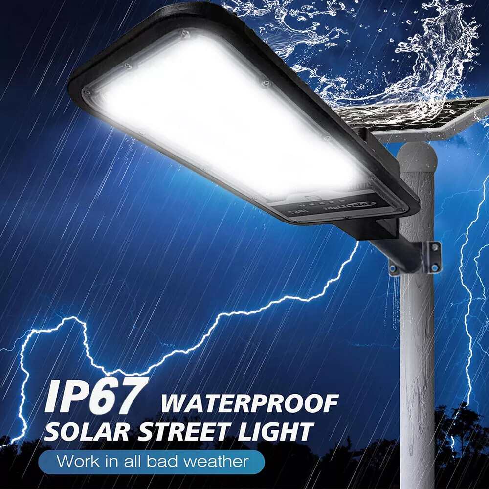 Commercial Solar Street Lights Outdoor Dusk to Dawn Solar High Bright Aluminum