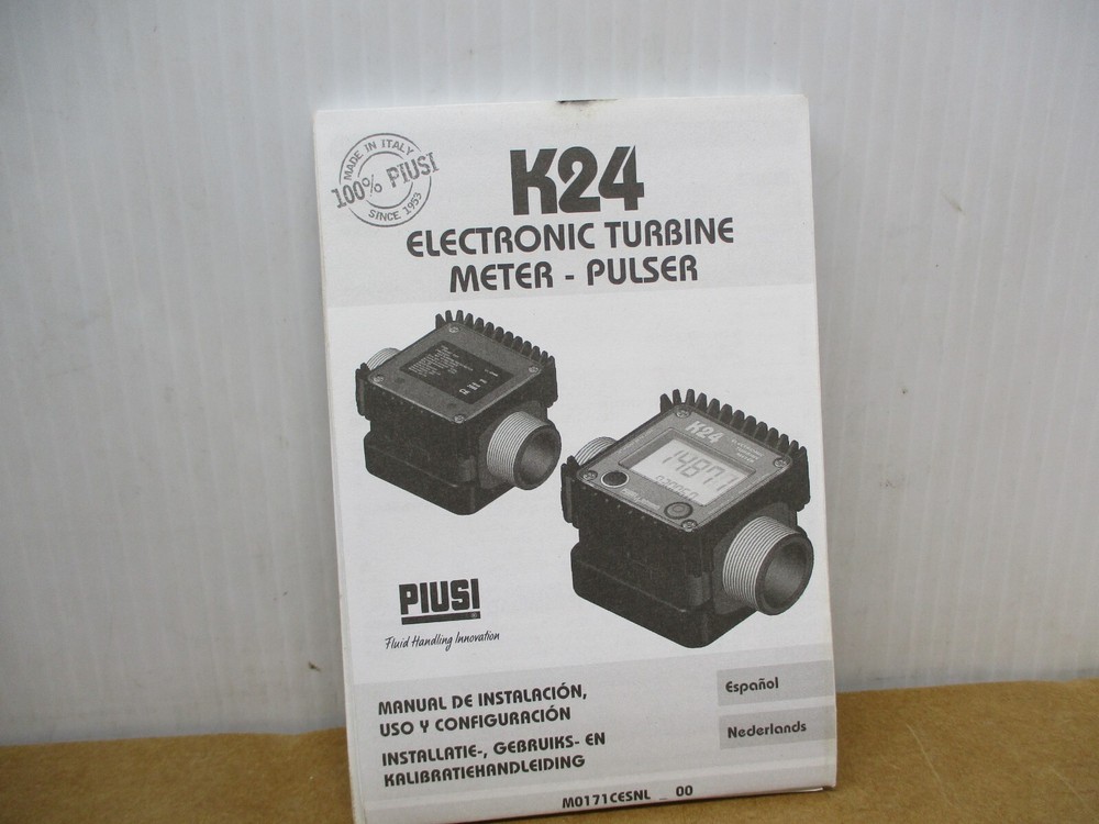 Piusi   K-24 Digital Electronic Flow Meter  MANUAL