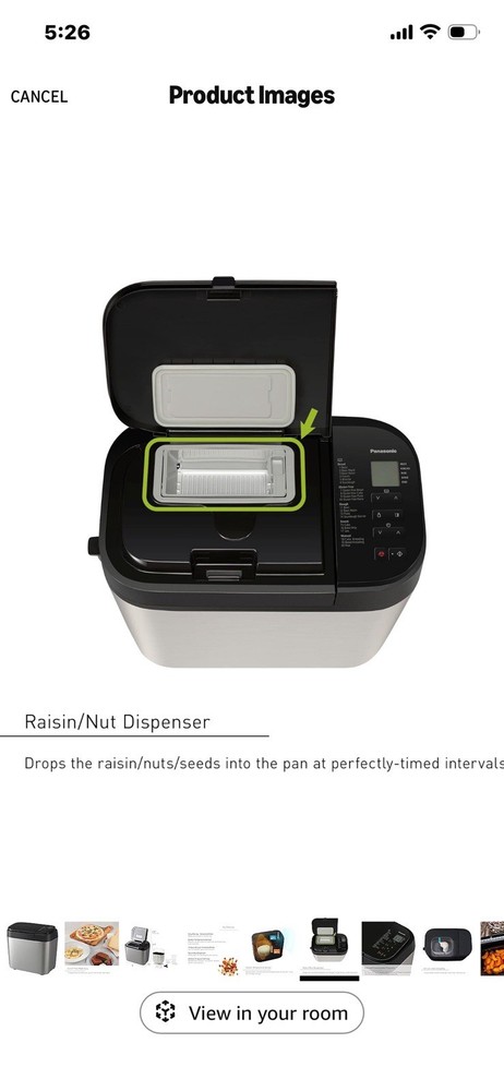 Panasonic SD-R2550 S Silver Automatic Bread Maker Machine