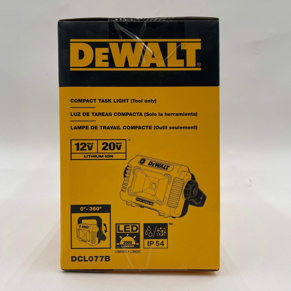New DeWalt DCL077B 12v/20v MAX Compact Task Light