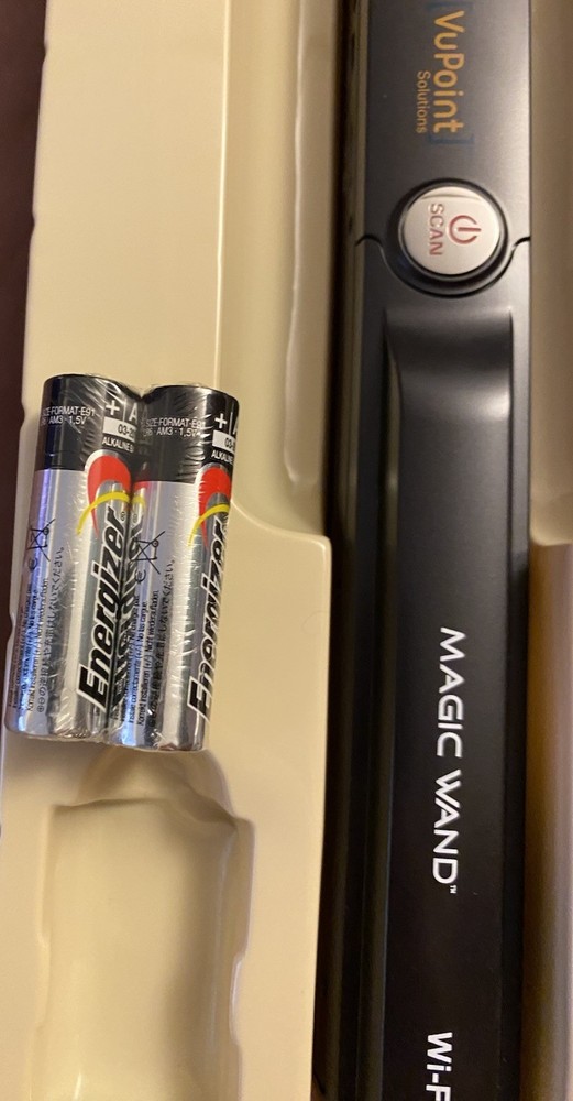 VuPoint Scanner Magic Wand II Wireless Scanner Open Box