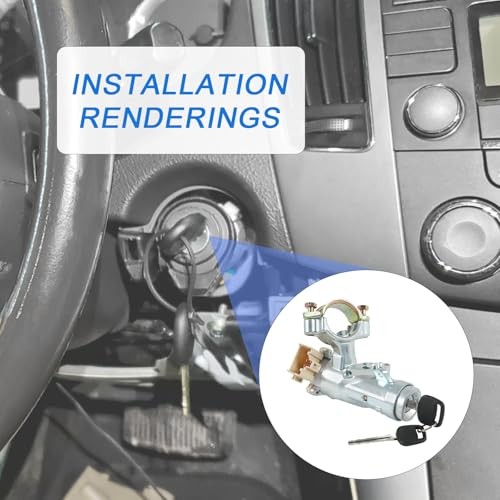 Ignition Switch Lock Cylinder with Keys Replacement for Corolla 1998-2002 RAV4