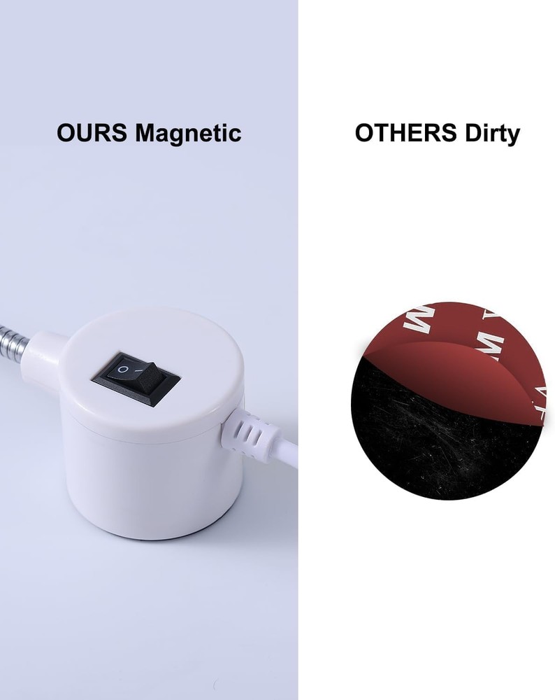 Sewing Machine Light with Rotation and Dimmable, Portable Work Light with Fle...
