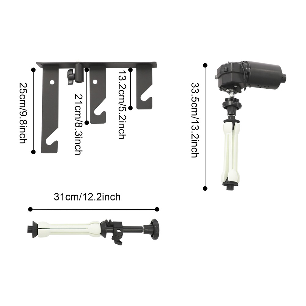 Photography 3 Roller Motorized Electric Background Support System with Remote