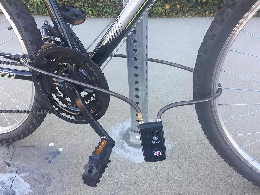 Nulock Alarmed Keyless Bluetooth Smart Bike/Motorcycle/Gate Lock Splash-proof