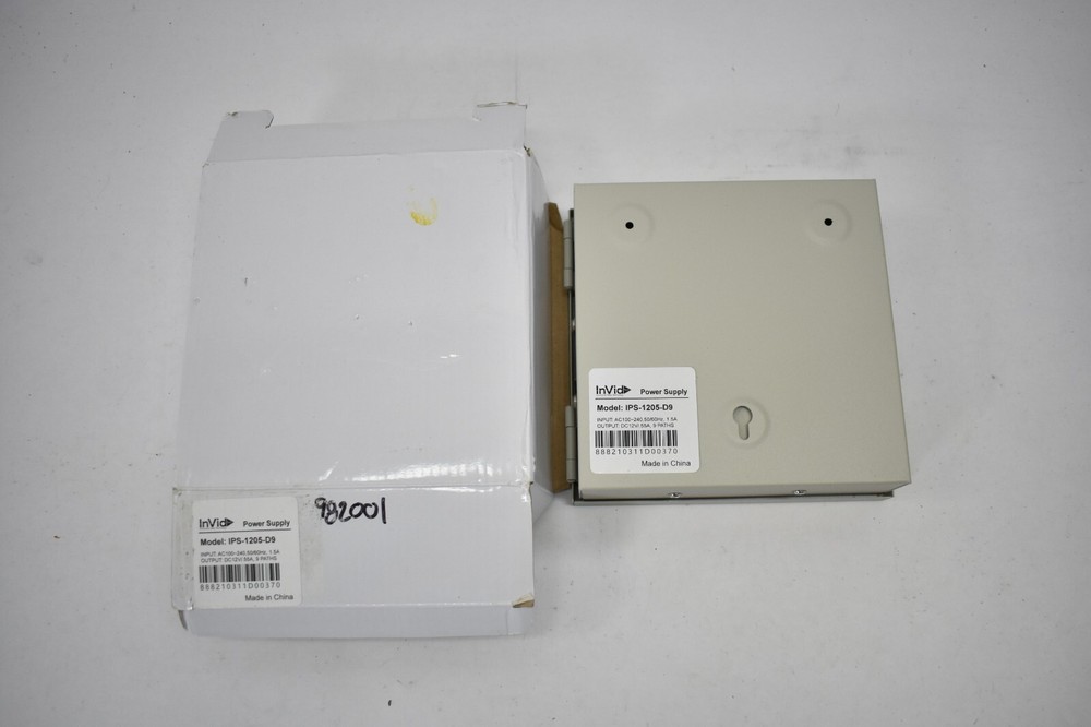 InVid Power Supply Box Enclosure Universal AC Input Range IPS-1205-D9 LED