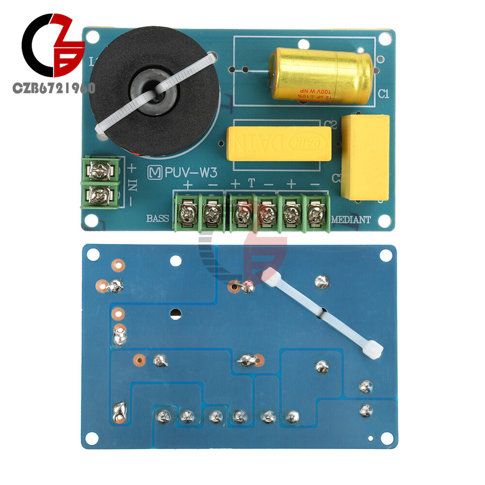 200W 3 Way HiFi Speaker Frequency Divider Audio Crossover DIY Speakers Filter