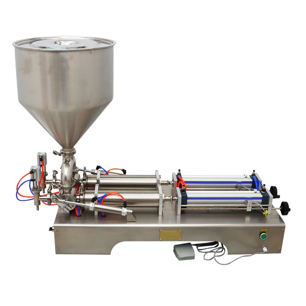 100ml-1000ml Two Nozzle Paste & Liquid Dual Purpose Filling Machine 110V