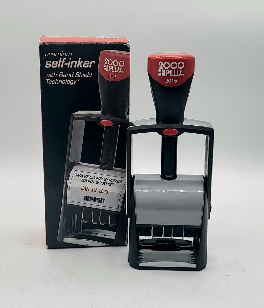 2000 Plus 2015 Dater Stamp Heavy Duty Performance with Band Shield Technology
