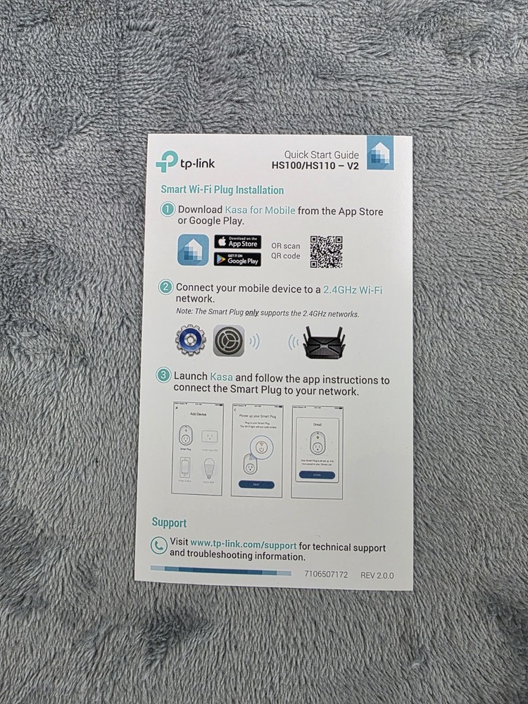 TP-Link HS100 Wi-Fi Smart Plug Kit - Twin Pack Open Box