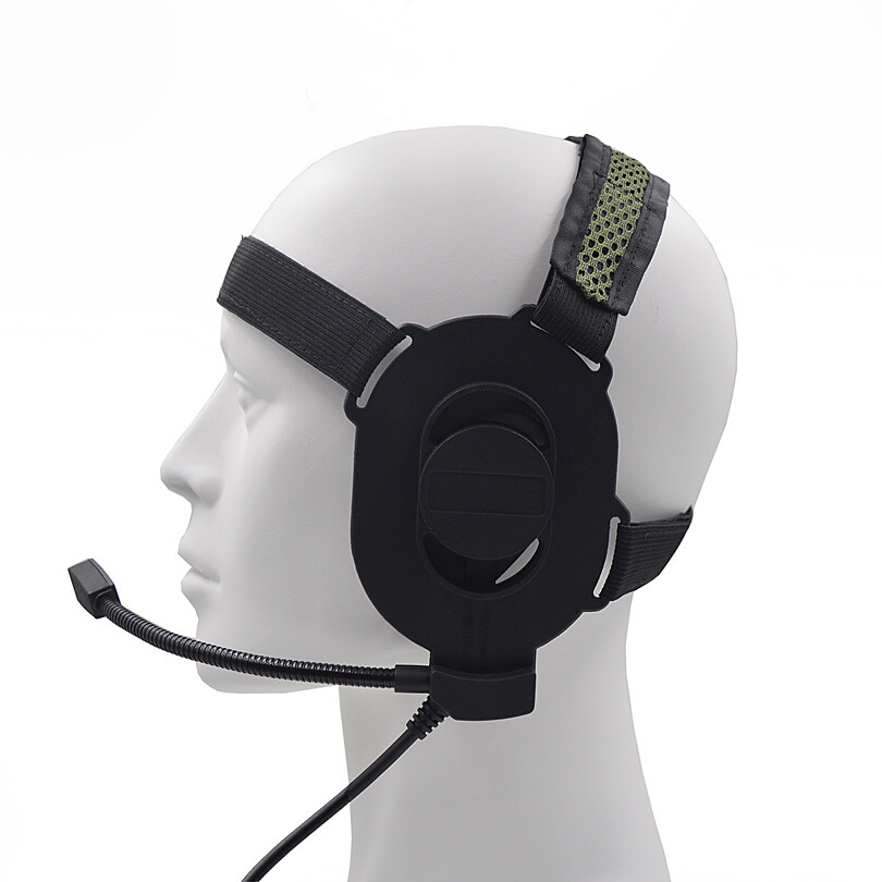 HD01 Bowman Elite II Tactical Headset Earpiece U94 PTT for Kenwood Baofeng UV5R