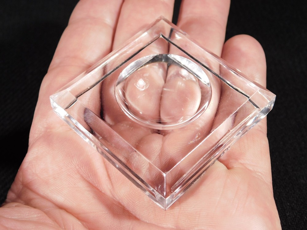 Egg Ball Sphere Display Stand Clear Lucite Medium Size