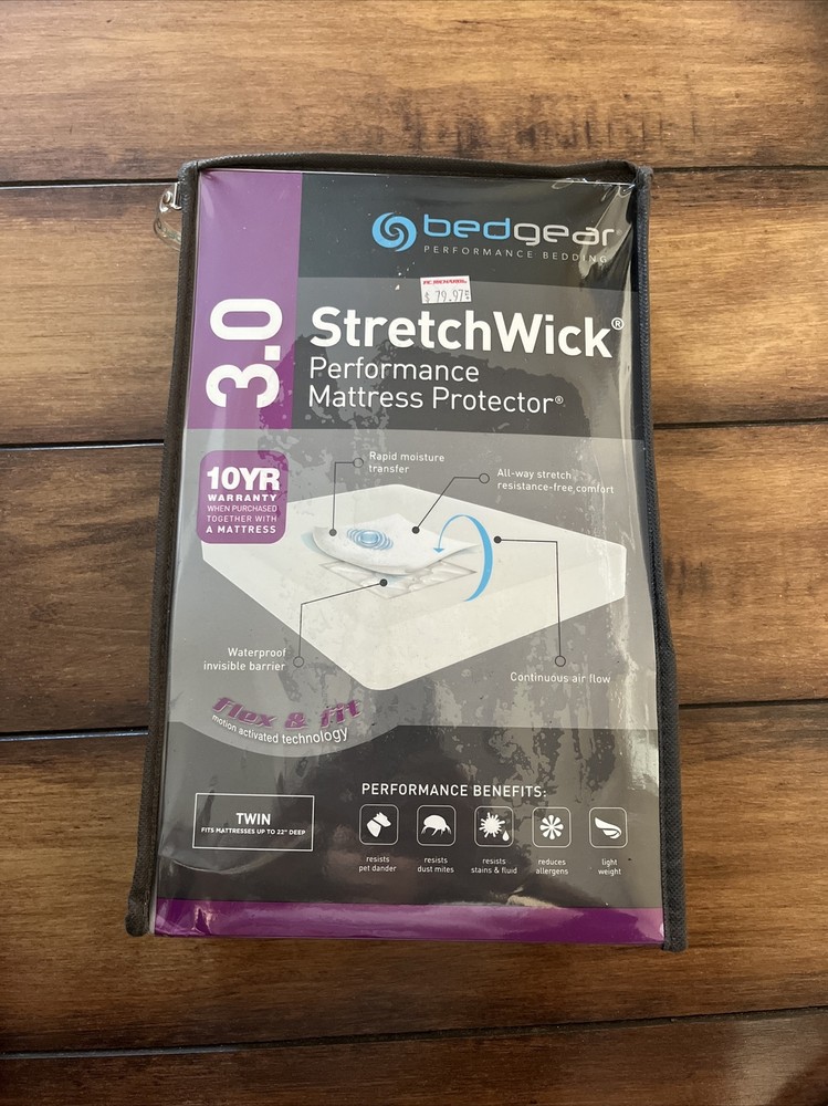Bedgear Stretchwick Performance Mattress Protector - All-way Stretch Fabric