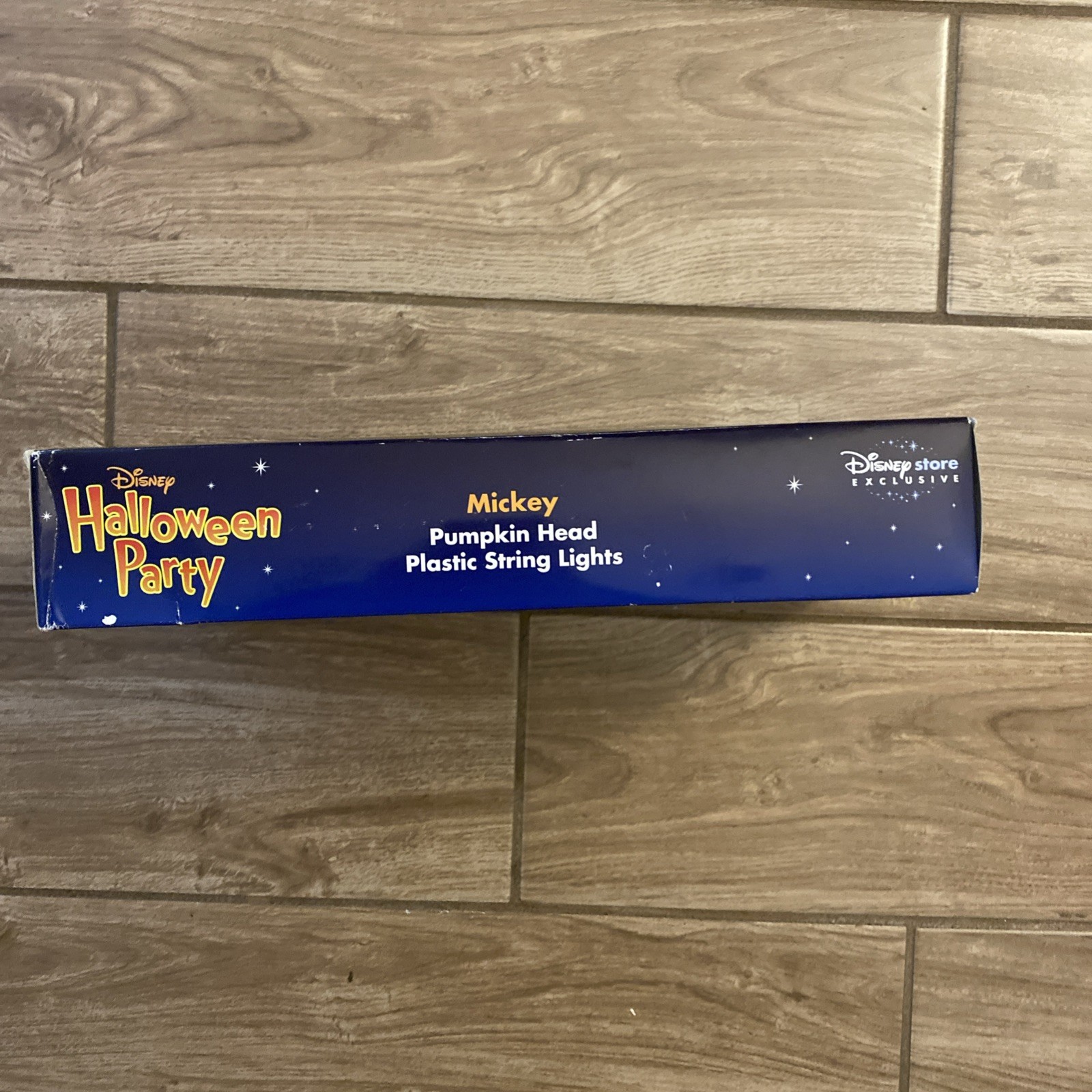 New Disney Halloween Mickey Pumpkin Head Plastic String Lights Store Exclusive