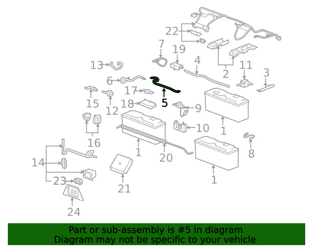 Genuine GM Negative Cable 88986991