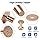 Copper Rivets and Burrs Leather Fastener Tool for DIY Projects