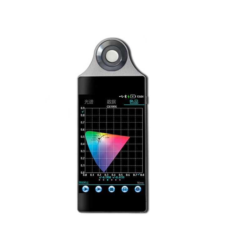 Spectral Illuminance Meter Light Spectrometer with Type-C Interface Touch Screen