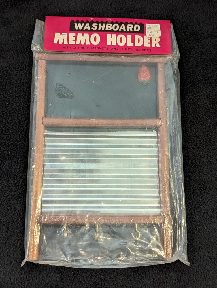 Vintage Washboard Memo Holder