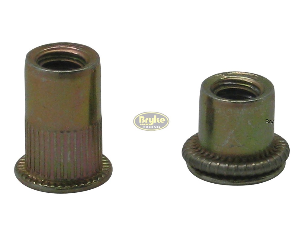 Threaded Insert Fasteners Nuts 1/4"-20 with 1" Plate 4 Pack Fastener IMCA USRA