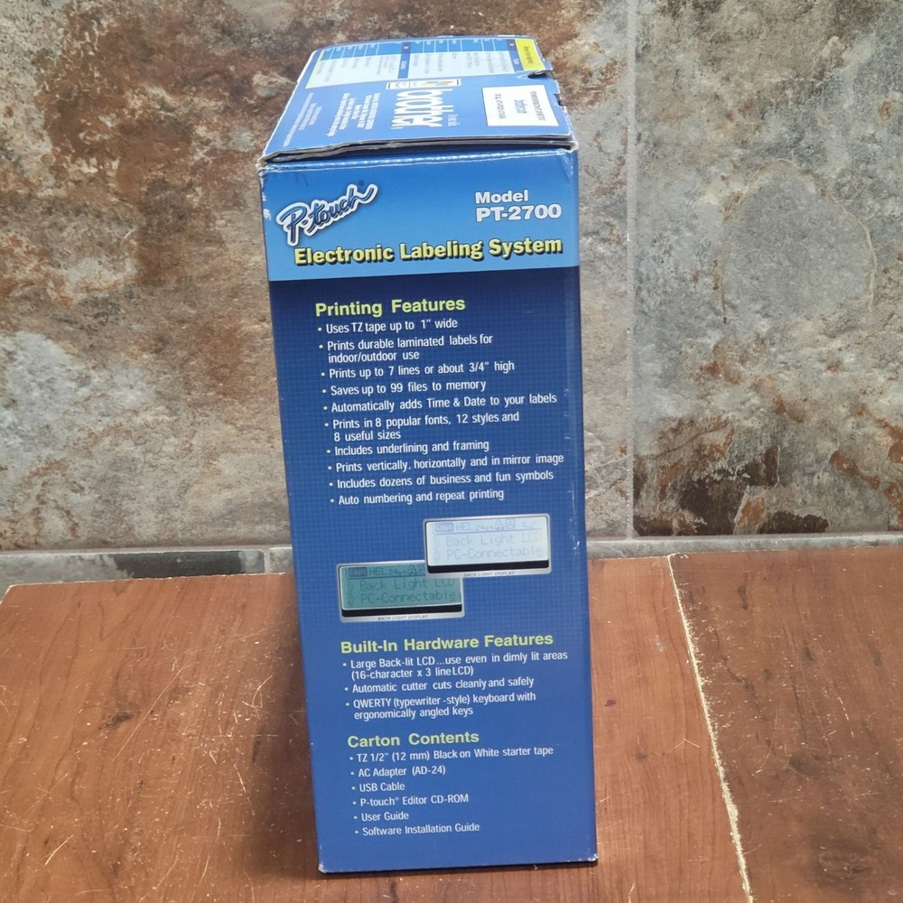 Brother PT 2700 Desktop Labeling System
